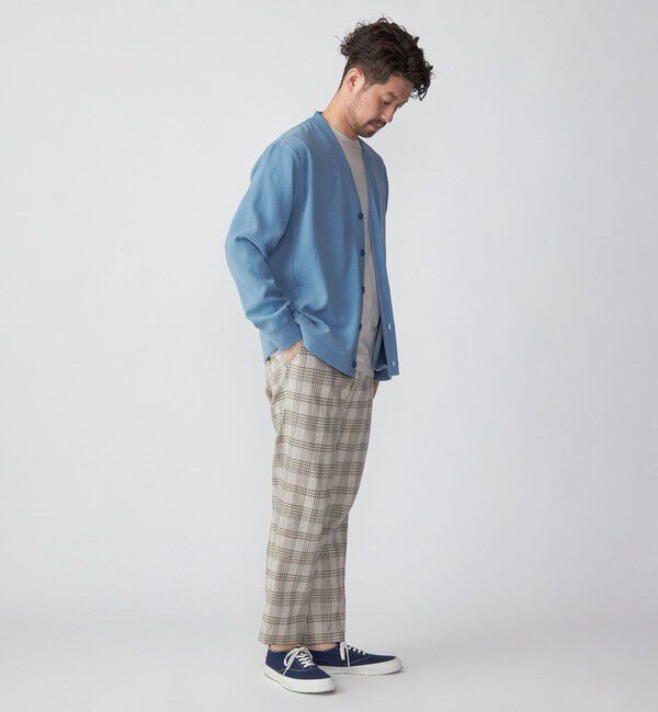 SHIPS「SHIPS: 小松マテーレ ダブルクロス ニット Vネック カーディガン」|カーディガン|