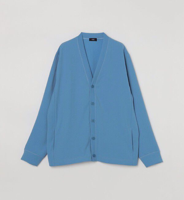 SHIPS「SHIPS: 小松マテーレ ダブルクロス ニット Vネック カーディガン」|カーディガン|