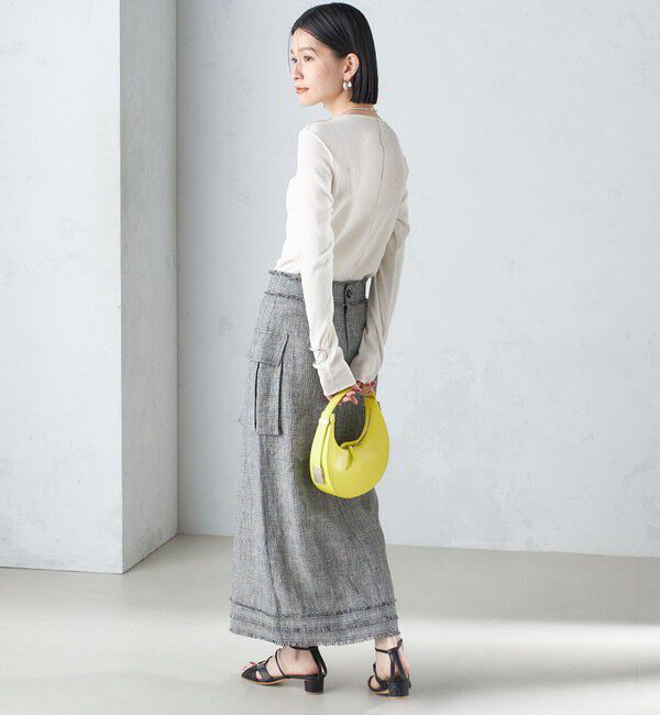 SHIPS for women「〈手洗い可能〉ドライタッチ テレコ ボートネック プルオーバー」|Tシャツ・カットソー|