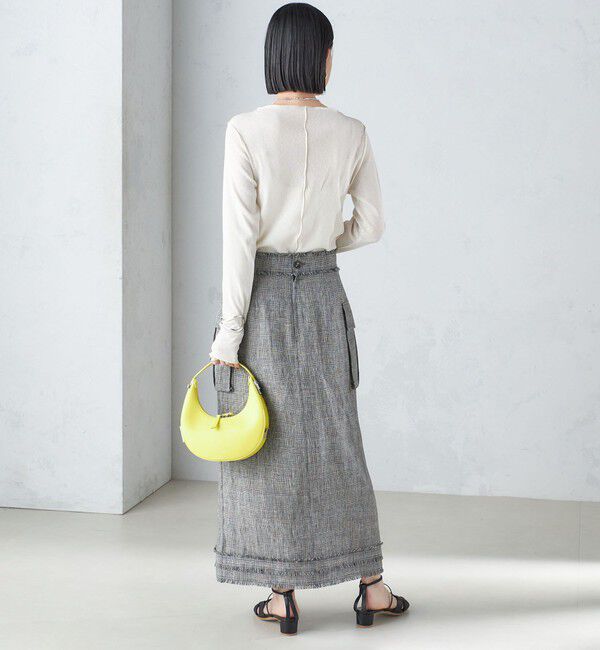 SHIPS for women「〈手洗い可能〉ドライタッチ テレコ ボートネック プルオーバー」|Tシャツ・カットソー|