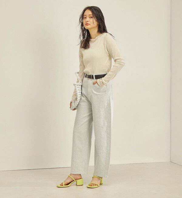 SHIPS for women「〈手洗い可能〉ドライタッチ テレコ ボートネック プルオーバー」|Tシャツ・カットソー|