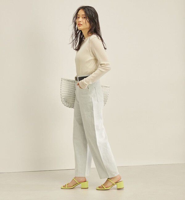 SHIPS for women「〈手洗い可能〉ドライタッチ テレコ ボートネック プルオーバー」|Tシャツ・カットソー|