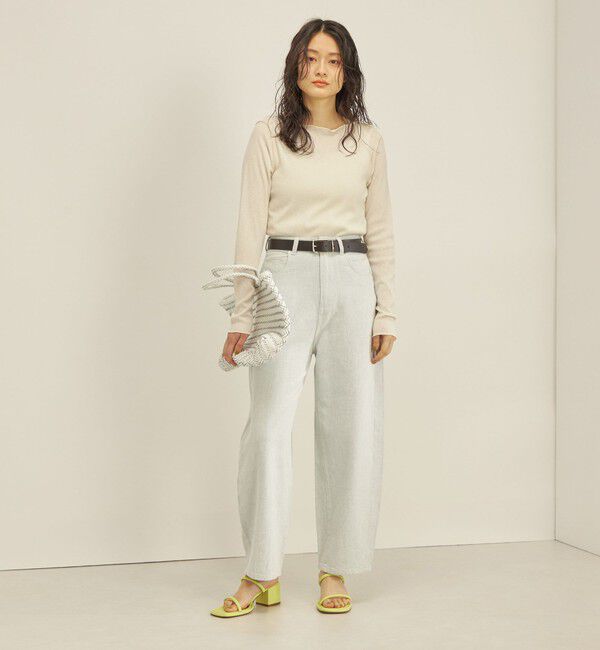 SHIPS for women「〈手洗い可能〉ドライタッチ テレコ ボートネック プルオーバー」|Tシャツ・カットソー|