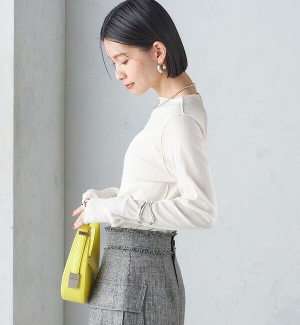 SHIPS for women「〈手洗い可能〉ドライタッチ テレコ ボートネック プルオーバー」|Tシャツ・カットソー|