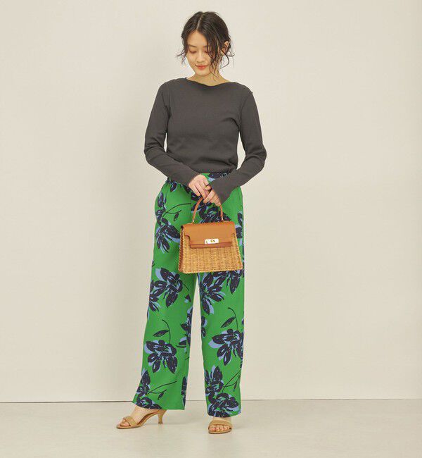 SHIPS for women「〈手洗い可能〉ドライタッチ テレコ ボートネック プルオーバー」|Tシャツ・カットソー|