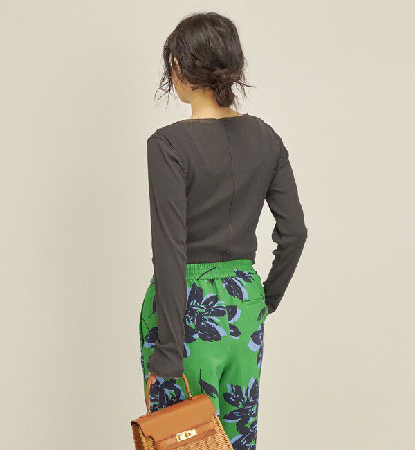 SHIPS for women「〈手洗い可能〉ドライタッチ テレコ ボートネック プルオーバー」|Tシャツ・カットソー|