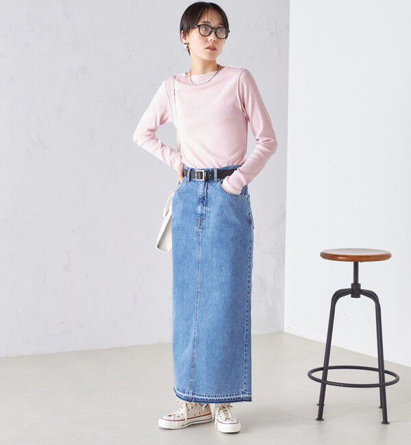 SHIPS for women「〈手洗い可能〉ドライタッチ テレコ ボートネック プルオーバー」|Tシャツ・カットソー|