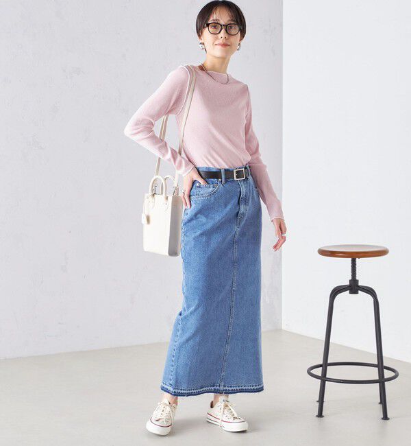 SHIPS for women「〈手洗い可能〉ドライタッチ テレコ ボートネック プルオーバー」|Tシャツ・カットソー|