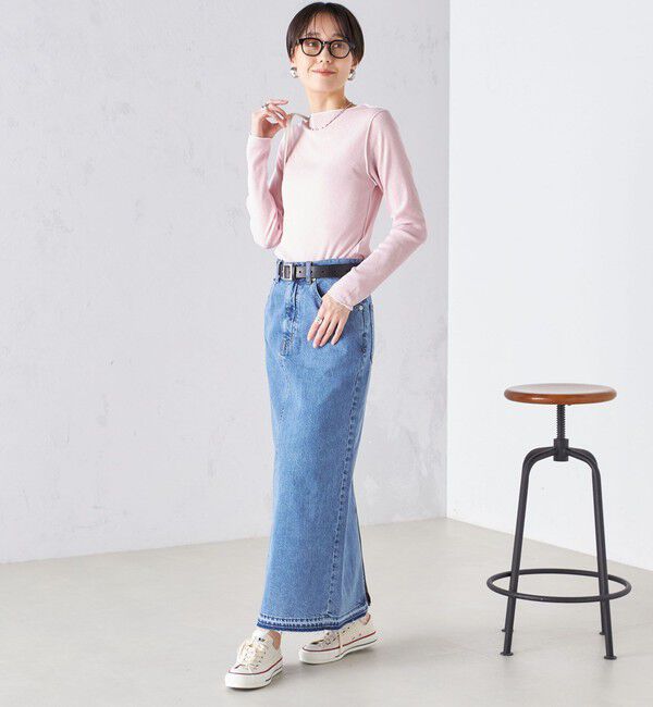 SHIPS for women「〈手洗い可能〉ドライタッチ テレコ ボートネック プルオーバー」|Tシャツ・カットソー|