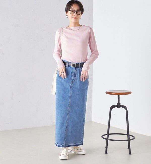 SHIPS for women「〈手洗い可能〉ドライタッチ テレコ ボートネック プルオーバー」|Tシャツ・カットソー|