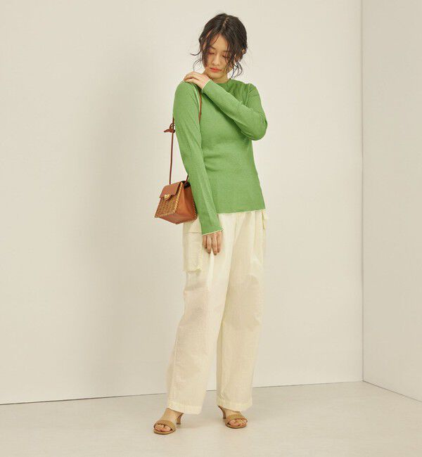 SHIPS for women「〈手洗い可能〉ドライタッチ テレコ ボートネック プルオーバー」|Tシャツ・カットソー|