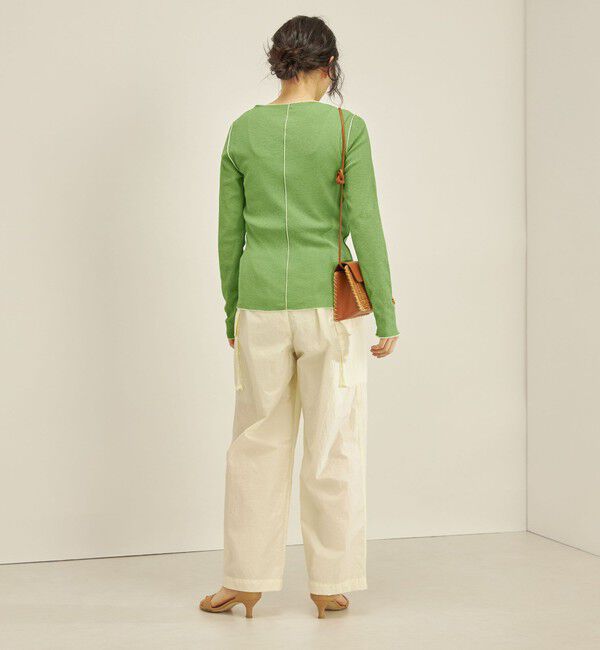 SHIPS for women「〈手洗い可能〉ドライタッチ テレコ ボートネック プルオーバー」|Tシャツ・カットソー|