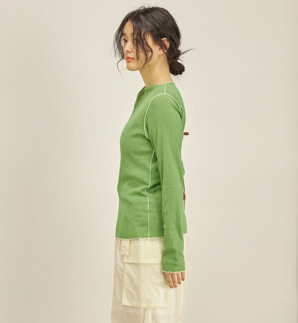 SHIPS for women「〈手洗い可能〉ドライタッチ テレコ ボートネック プルオーバー」|Tシャツ・カットソー|