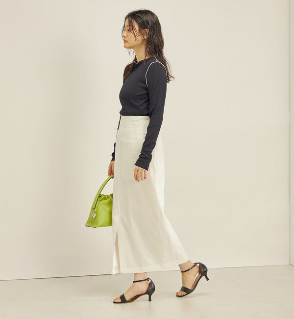 SHIPS for women「〈手洗い可能〉ドライタッチ テレコ ボートネック プルオーバー」|Tシャツ・カットソー|