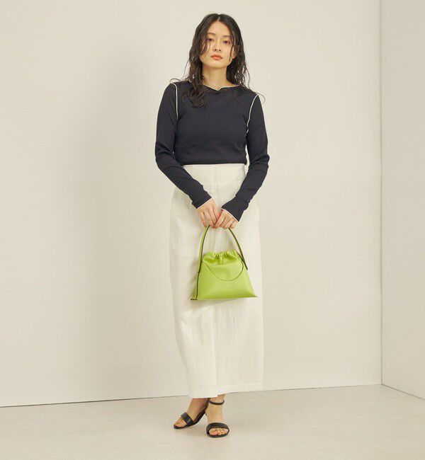 SHIPS for women「〈手洗い可能〉ドライタッチ テレコ ボートネック プルオーバー」|Tシャツ・カットソー|