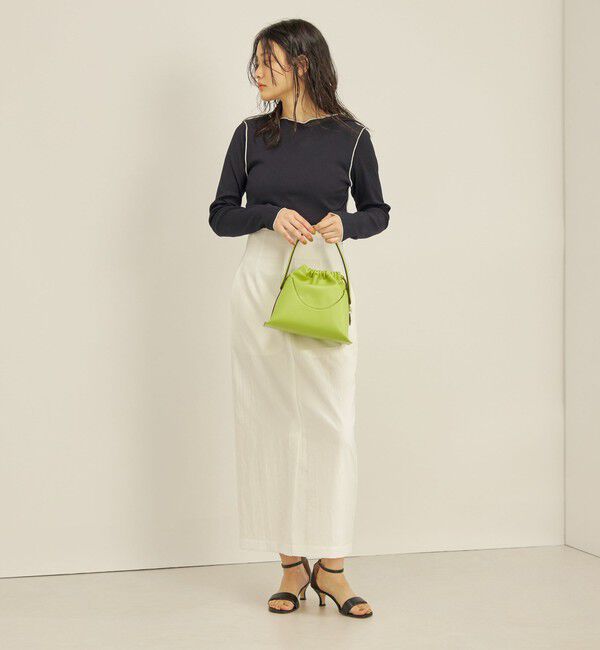 SHIPS for women「〈手洗い可能〉ドライタッチ テレコ ボートネック プルオーバー」|Tシャツ・カットソー|