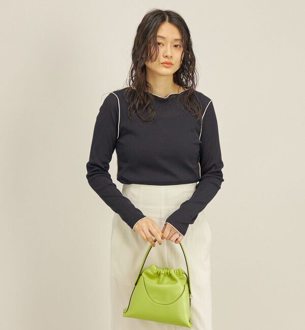 SHIPS for women「〈手洗い可能〉ドライタッチ テレコ ボートネック プルオーバー」|Tシャツ・カットソー|