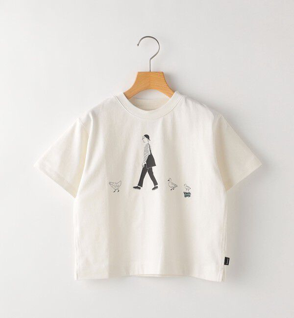 SHIPS KIDS「ARCH&LINE:110～145cm / オーガニック コットン WALK DAYS TEE」|Tシャツ・カットソー|ホワイト