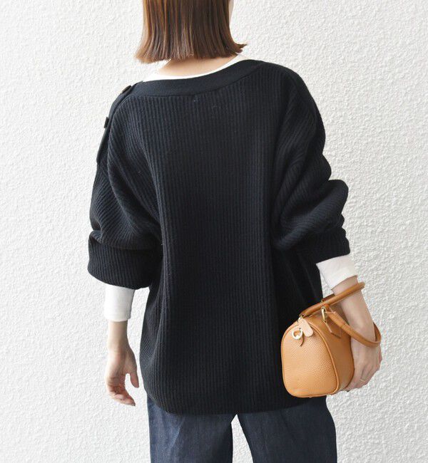 SHIPS any「SHIPS any: AQUA カシミヤ ミックス ボートネック ニット プルオーバー」|ニット・セーター|