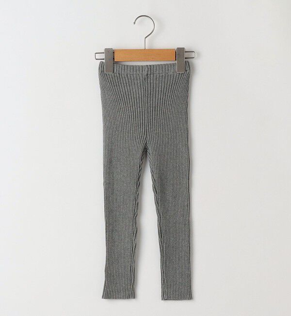 SHIPS KIDS「SHIPS KIDS:100～140cm / リブ レギンス」|レギンス・スパッツ|グレー