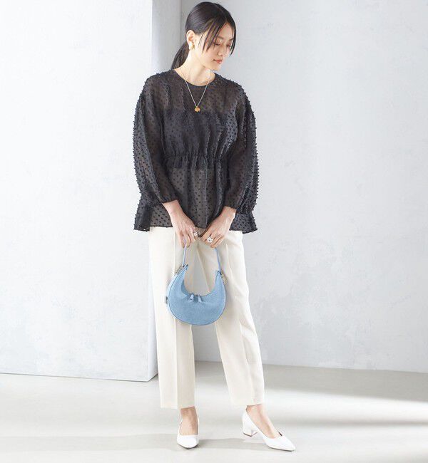 SHIPS for women「〈手洗い可能〉強撚 へビー ツイル テーパード パンツ 24SS ◇」|その他|