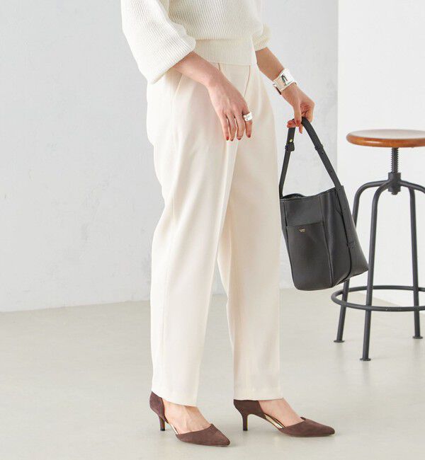 SHIPS for women「〈手洗い可能〉強撚 へビー ツイル テーパード パンツ 24SS ◇」|その他|