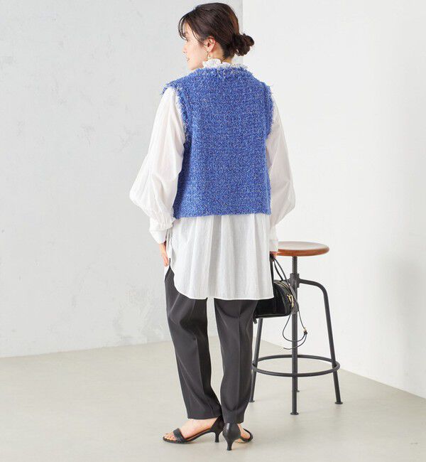 SHIPS for women「〈手洗い可能〉強撚 へビー ツイル テーパード パンツ 24SS ◇」|その他|