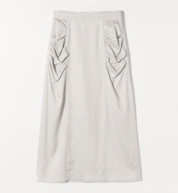 quaranciel「quaranciel:〈手洗い可能〉ツイル ギャザー タイト スカート（セットアップ対応）」|スカート|