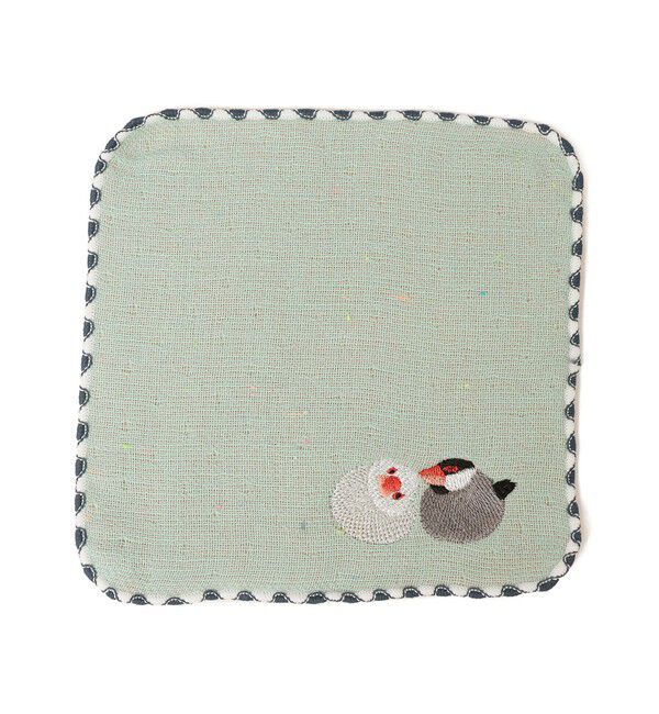 SHIPS KIDS「LAZY ANIMALS:キッズ ハンカチ」|ハンカチ|ライトグリーン