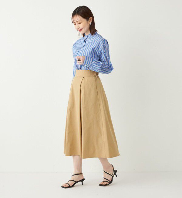 SHIPS Colors 「SHIPS Colors:〈洗濯機可能〉カラー タック スカート4」|フレア|