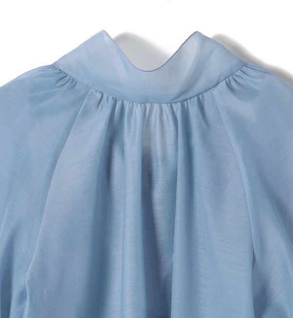 SHIPS for women「《一部追加予約》〈手洗い可能〉オーガンジー リボン ブラウス」|シャツ・ブラウス|