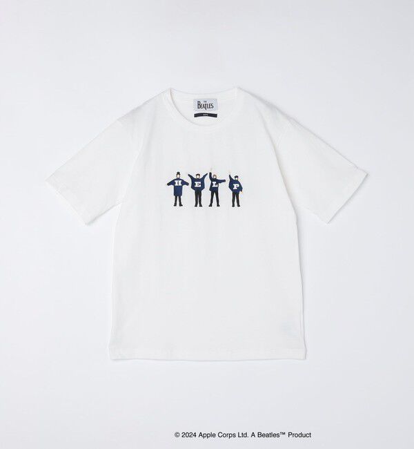 SHIPS「【WEB限定】SHIPS: THE BEATLES エンブロイダリー Tシャツ 24SS」|Tシャツ・カットソー|オフホワイト