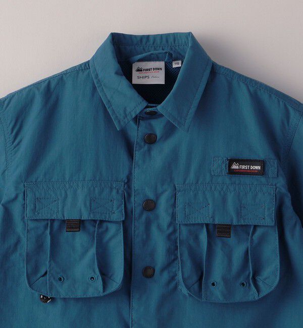 SHIPS Colors 「FIRST DOWN:〈撥水・洗濯機可能〉アウトドア ボックス シャツ(100~150cm)」|シャツ・ブラウス|