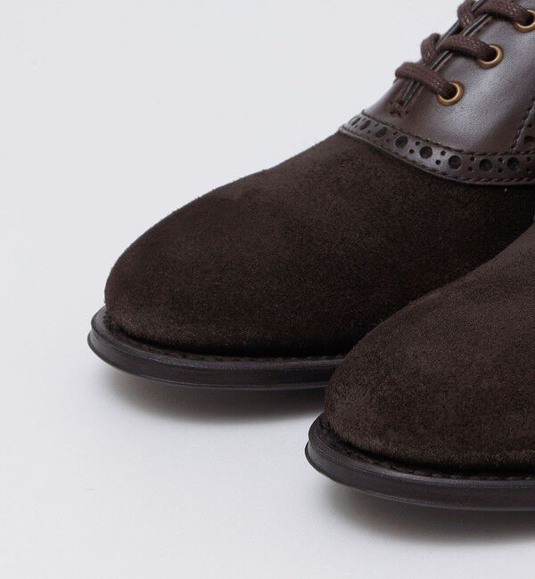 SHIPS「【SHIPS別注】Lo spago: ワックスドスエード サドル シューズ」|ビジネス・ドレスシューズ|