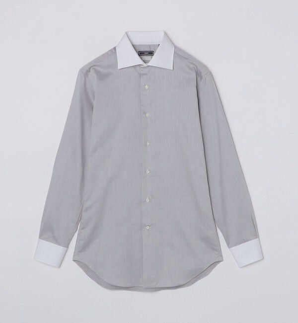 SHIPS「SHIPS: イージーアイロン ピケ ワイドカラー クレリック シャツ」|シャツ・ブラウス|
