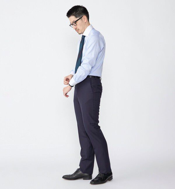 SHIPS「SHIPS: イージーアイロン ピケ ワイドカラー クレリック シャツ」|シャツ・ブラウス|