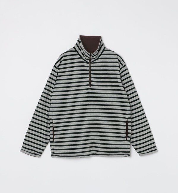 SHIPS「SHIPS: リバーシブル ボーダー フリース ハーフジップ プルオーバー」|プルオーバー|