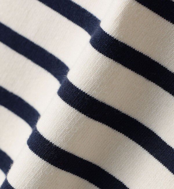 SHIPS Colors 「SHIPS Colors: 80～130cm / ミニ裏毛 ボーダー ポケット トップス」|Tシャツ・カットソー|