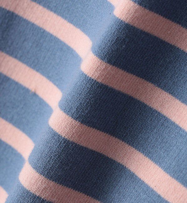 SHIPS Colors 「SHIPS Colors: 80～130cm / ミニ裏毛 ボーダー ポケット トップス」|Tシャツ・カットソー|