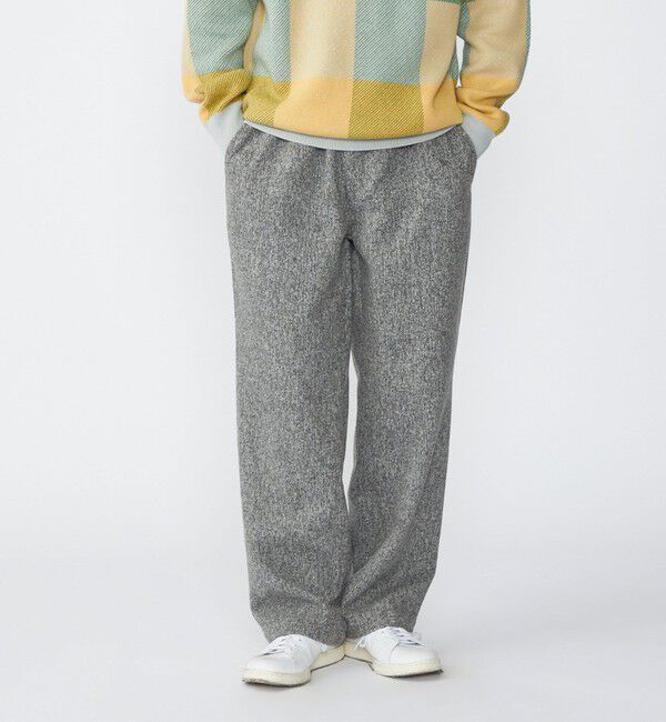 SHIPS「SHIPS: ポリエステル カラー ツイード イージー パンツ」|その他|ライトグレー
