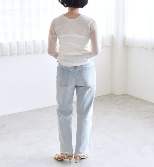 quaranciel「quaranciel:〈手洗い可能〉ベアデザイン チュール カットソー」|Tシャツ・カットソー|