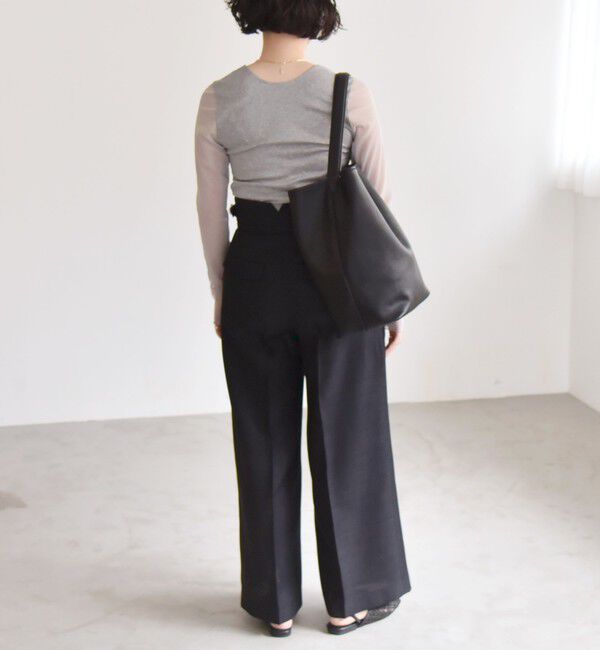 quaranciel「quaranciel:〈手洗い可能〉ベアデザイン チュール カットソー」|Tシャツ・カットソー|