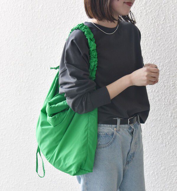 SHIPS any「SHIPS any: 3WAY ナイロン ギャザー ショルダーバッグ (ユニセックス)◇」|ショルダー・メッセンジャー|