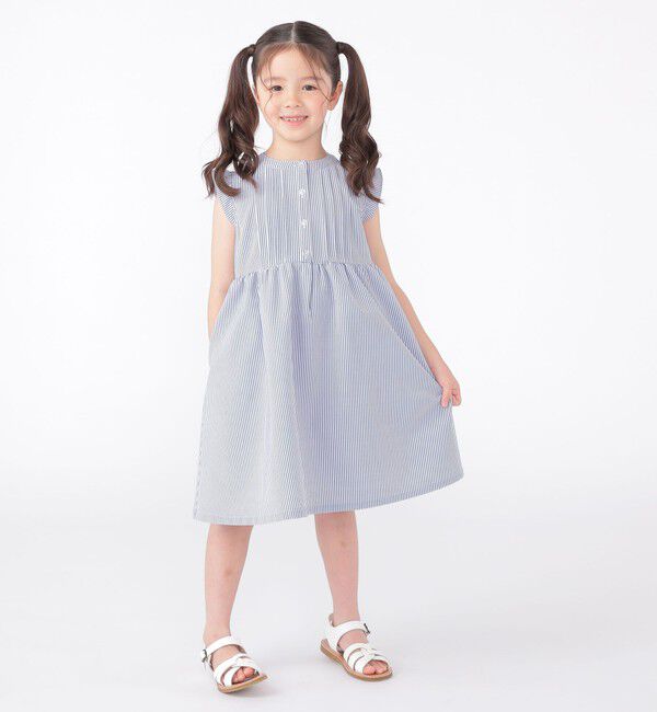 SHIPS KIDS「SHIPS KIDS:100～130cm /〈UVカット/吸水速乾〉ドライタッチ ワンピース」|ワンピース|