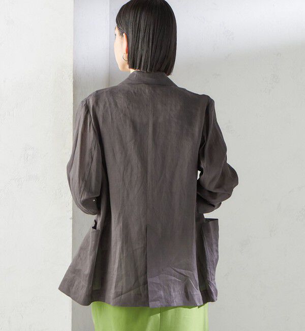 SHIPS for women「〈手洗い可能〉ラミー 4 シアー ジャケット」|テーラードジャケット|