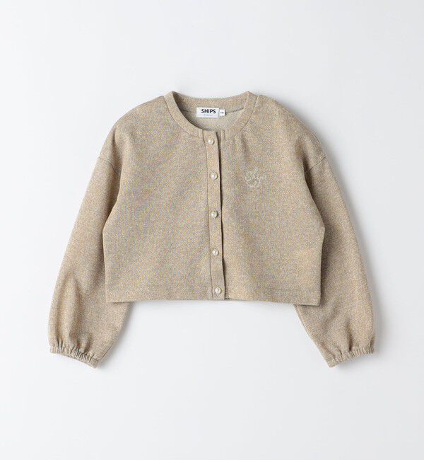 SHIPS Colors 「SHIPS Colors:100～140cm /〈洗濯機可能〉パールモチーフ ボタン カーディガン」|カーディガン|