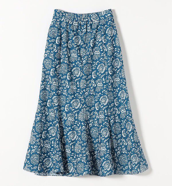 quaranciel「quaranciel:〈洗濯機可能〉フラワー プリント マーメイド ロング スカート」|スカート|