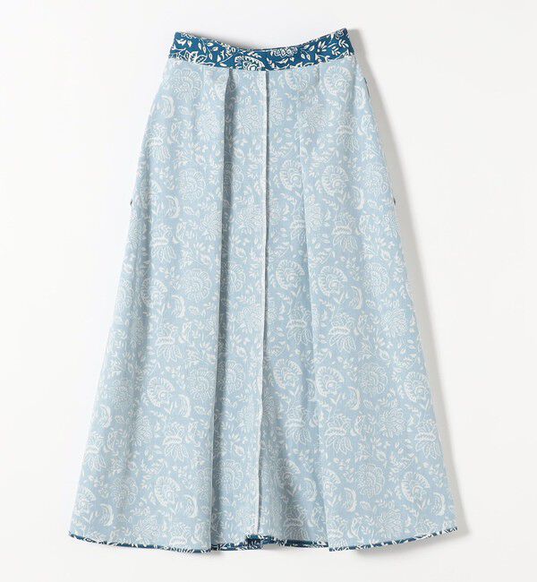 quaranciel「quaranciel:〈洗濯機可能〉フラワー プリント マーメイド ロング スカート」|スカート|