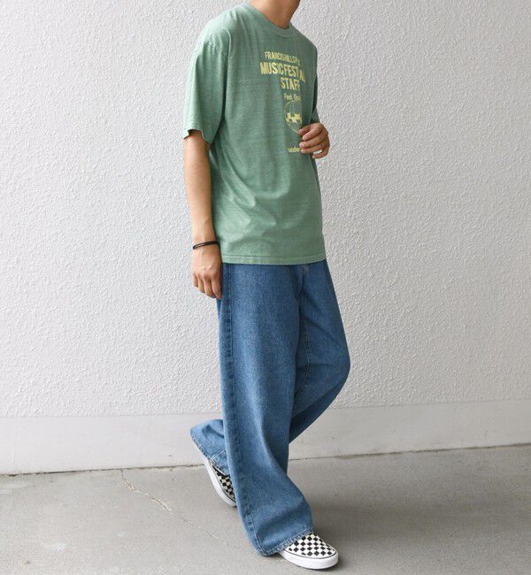 SHIPS any「SCREEN STARS: ガーメントダイ フェード カラー レトロ グラフィック Tシャツ◇」|Tシャツ・カットソー|