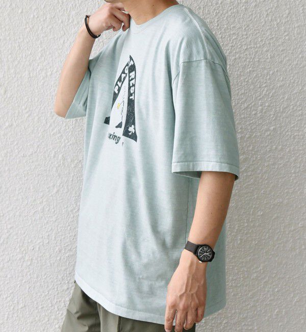 SHIPS any「SCREEN STARS: ガーメントダイ フェード カラー レトロ グラフィック Tシャツ◇」|Tシャツ・カットソー|